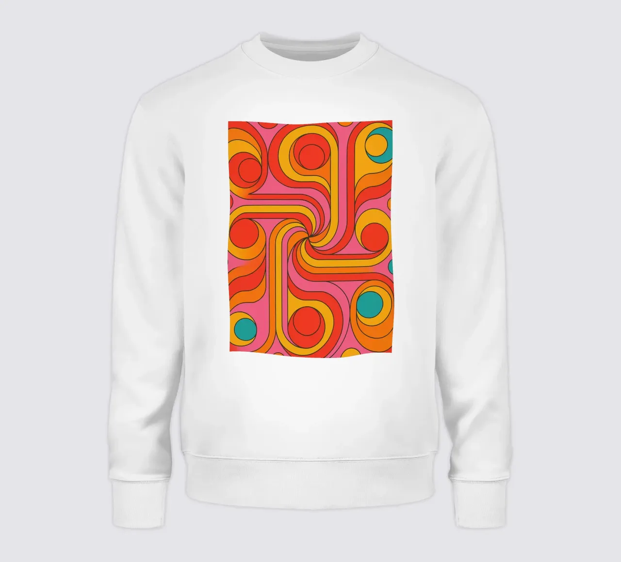 abstrakte linien kreis vektor Sweatshirt von oneway