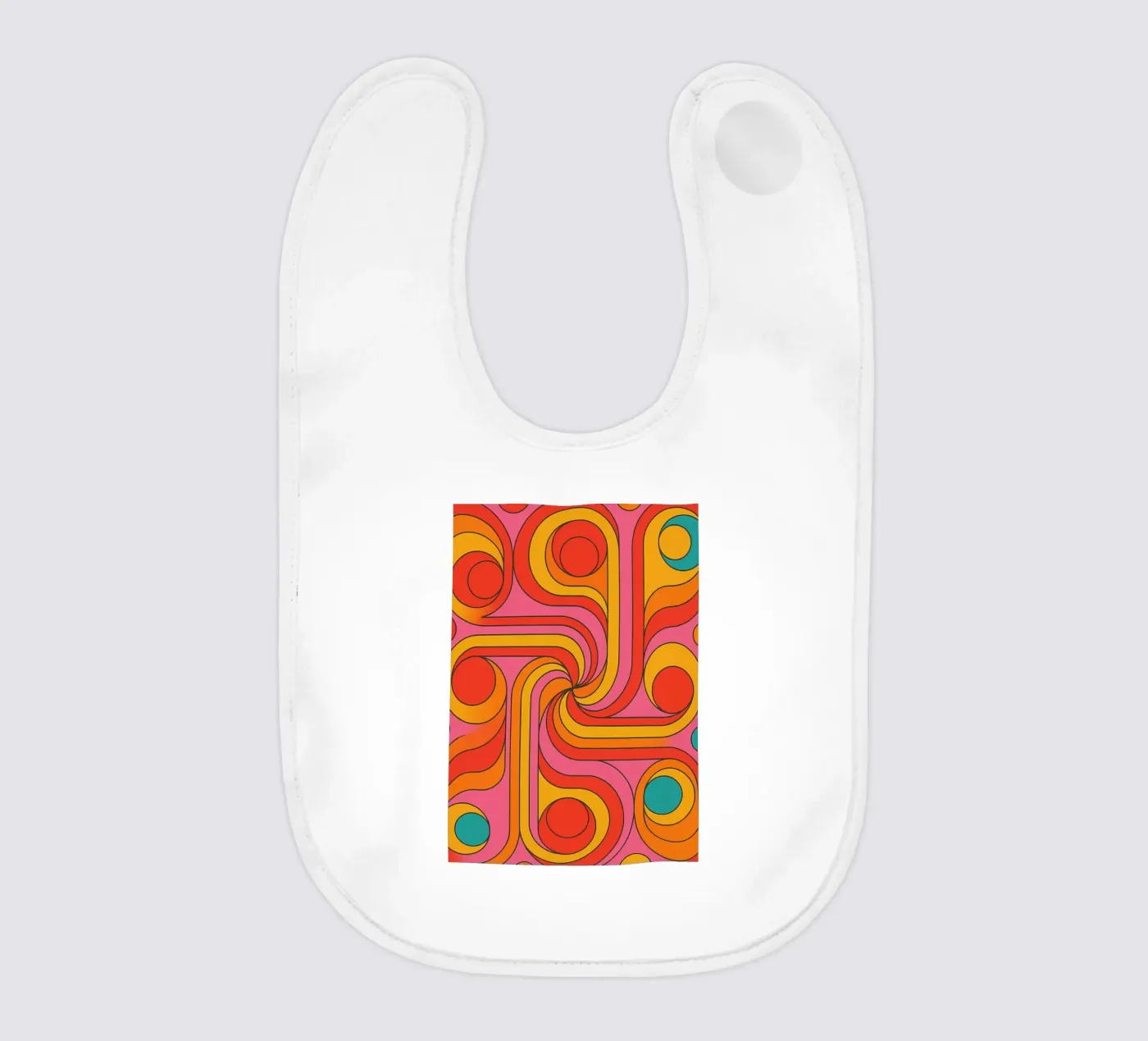 abstract lines circle vector Babylätzchen von oneway