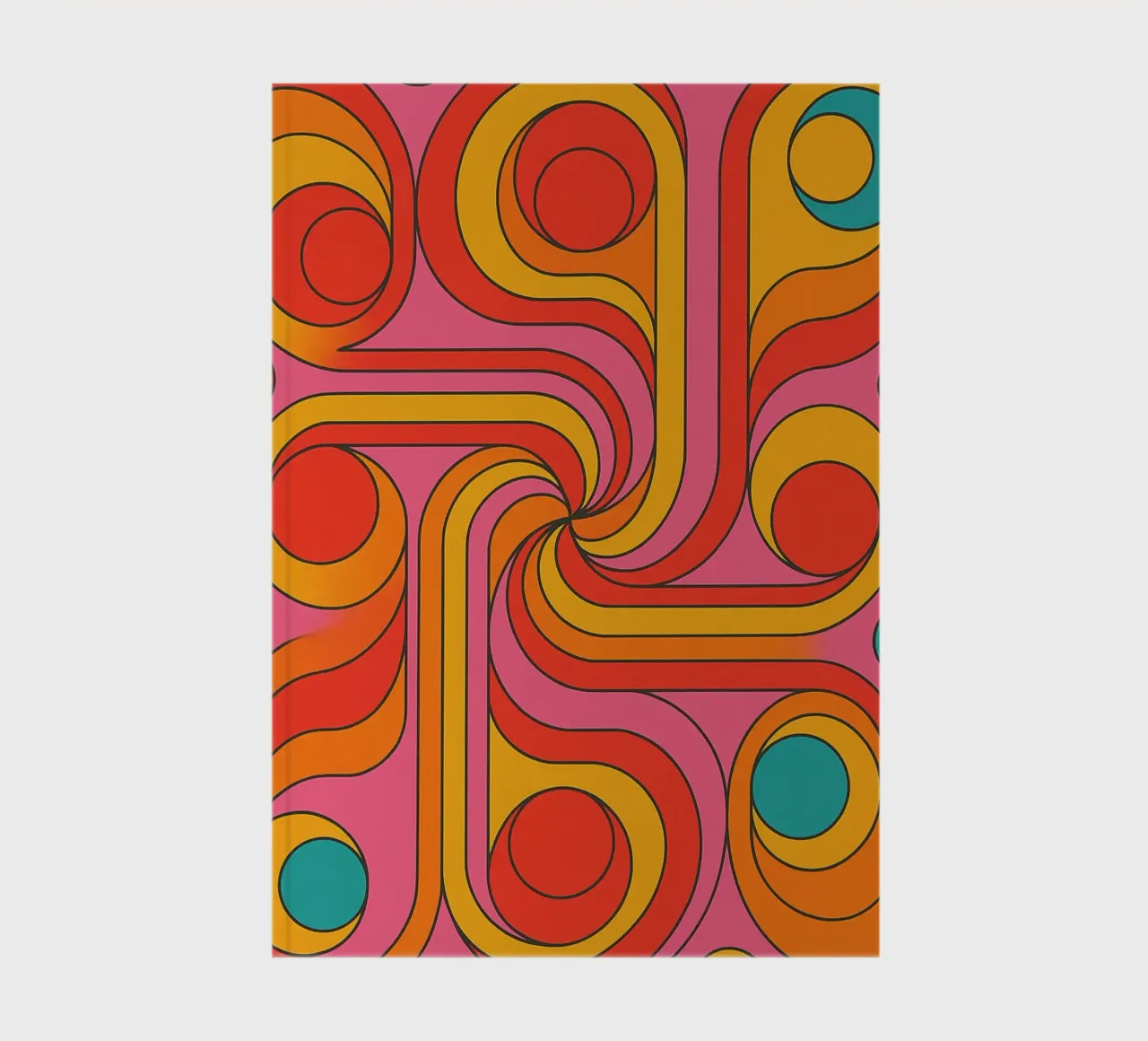 abstract lines circle vector notebook by oneway