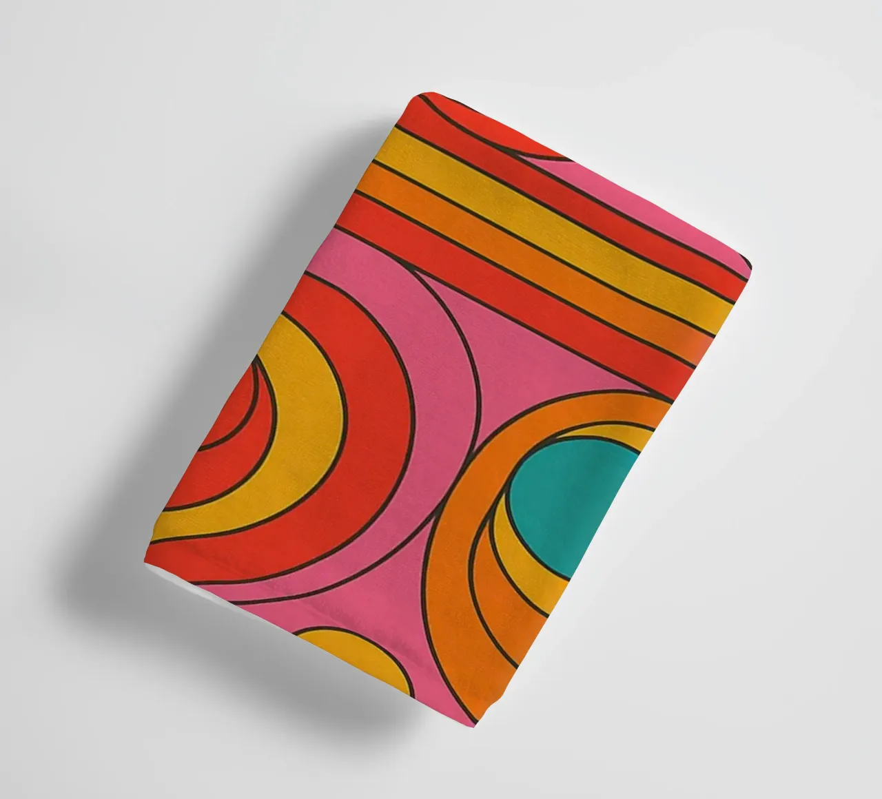 linee astratte cerchio vettore asciugamano da bagno da oneway