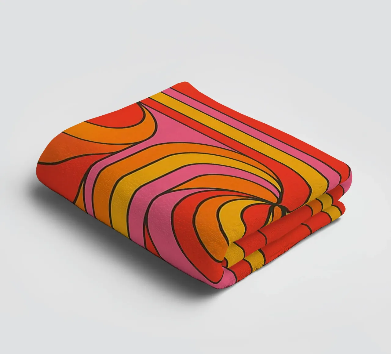 linee astratte cerchio vettore asciugamano da bagno da oneway