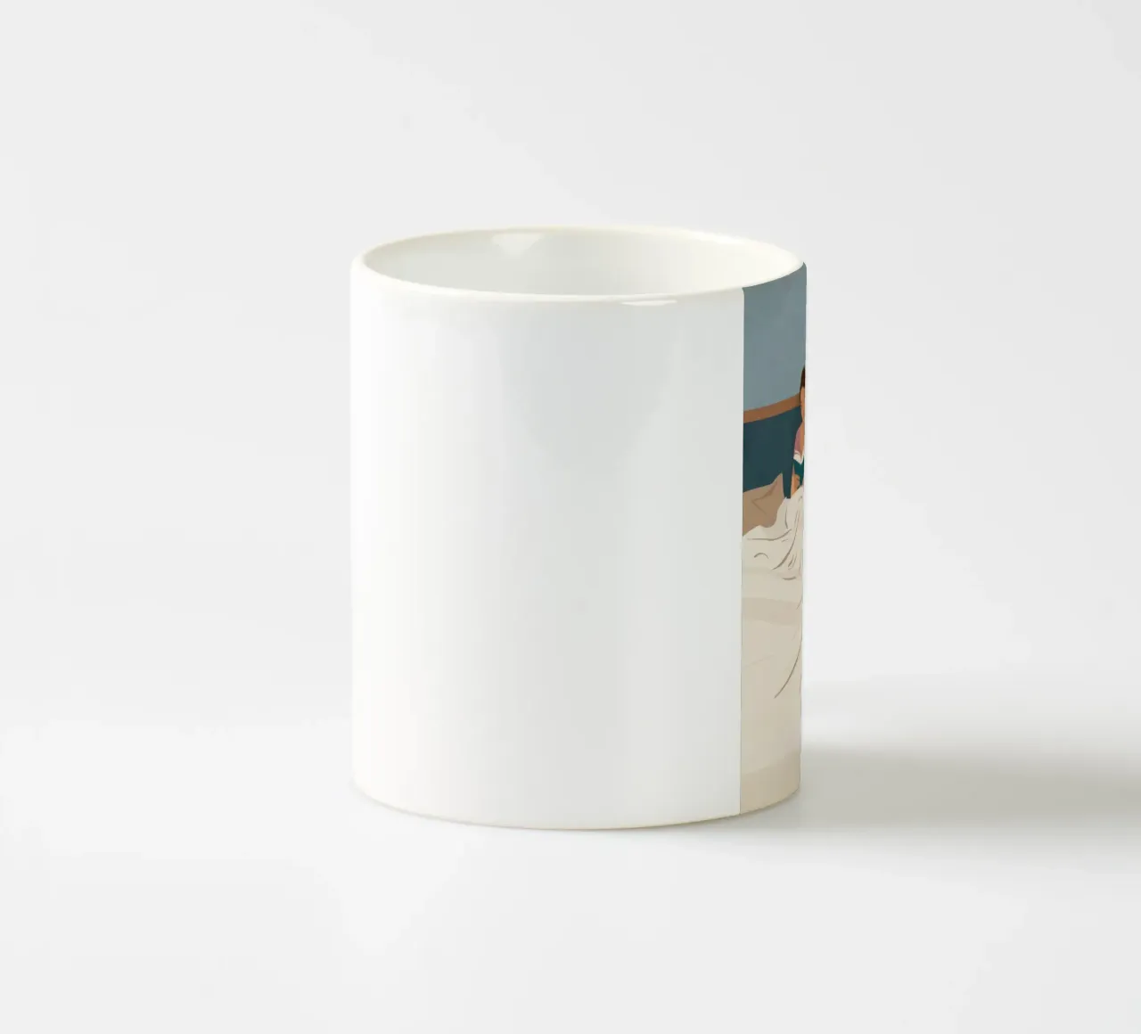 Sanctuary Bedside Story ceramic mug by Mossy Pigment