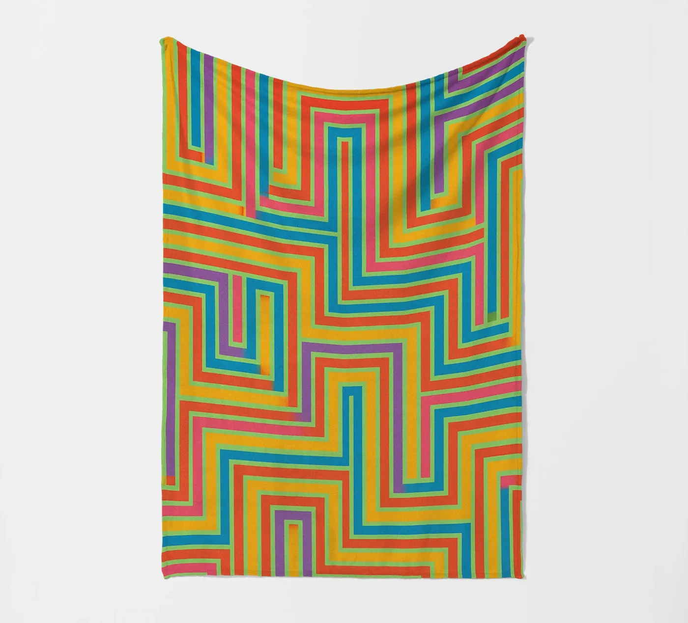 abstract lines vector fleece blanket by oneway