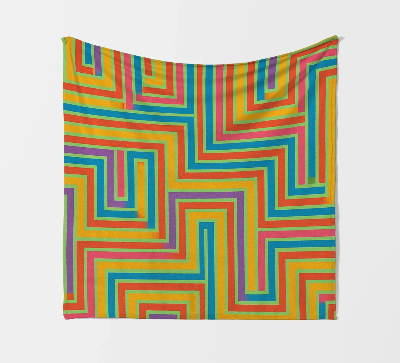 abstract lines vector fleece blanket by oneway