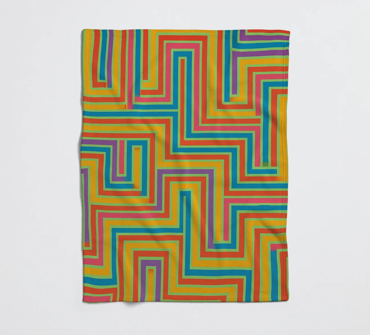 abstract lines vector fleece blanket by oneway
