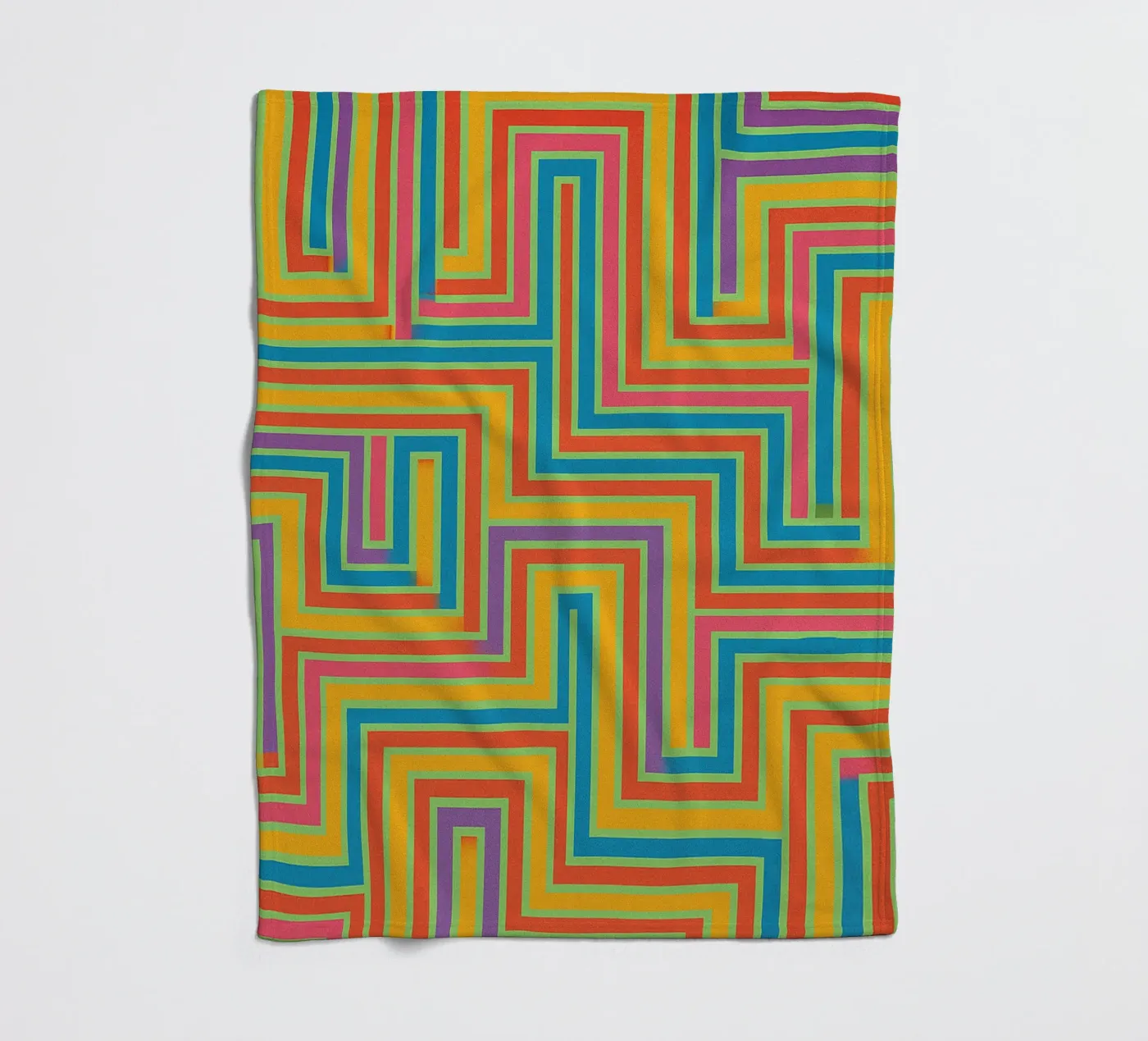 abstract lines vector fleece blanket by oneway