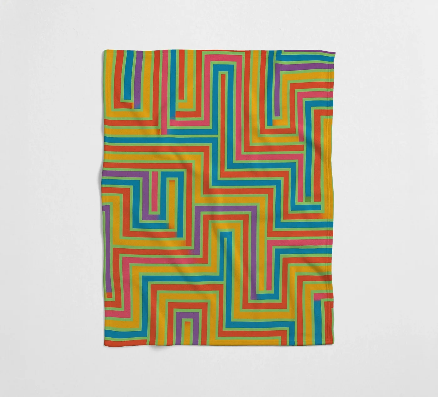 abstract lines vector fleece blanket by oneway