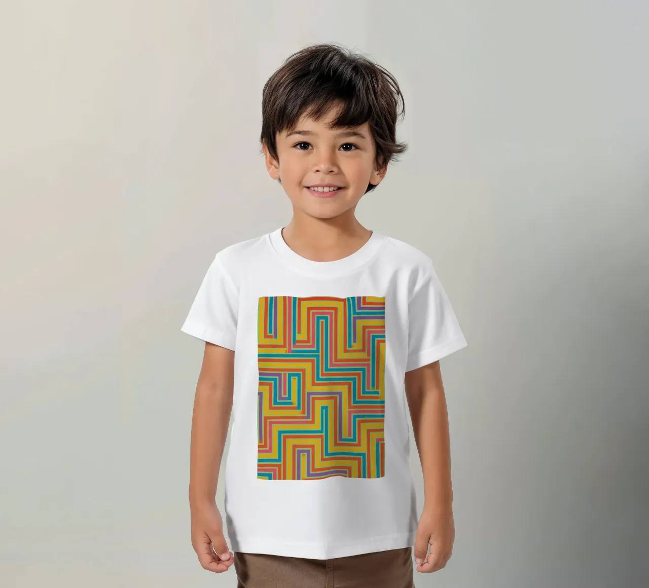 linee astratte vettoriali t-shirt bambini da oneway