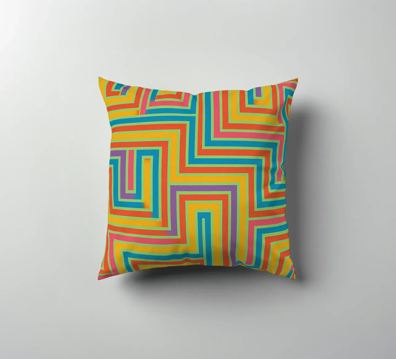 abstract lines vector decorative cushion by oneway