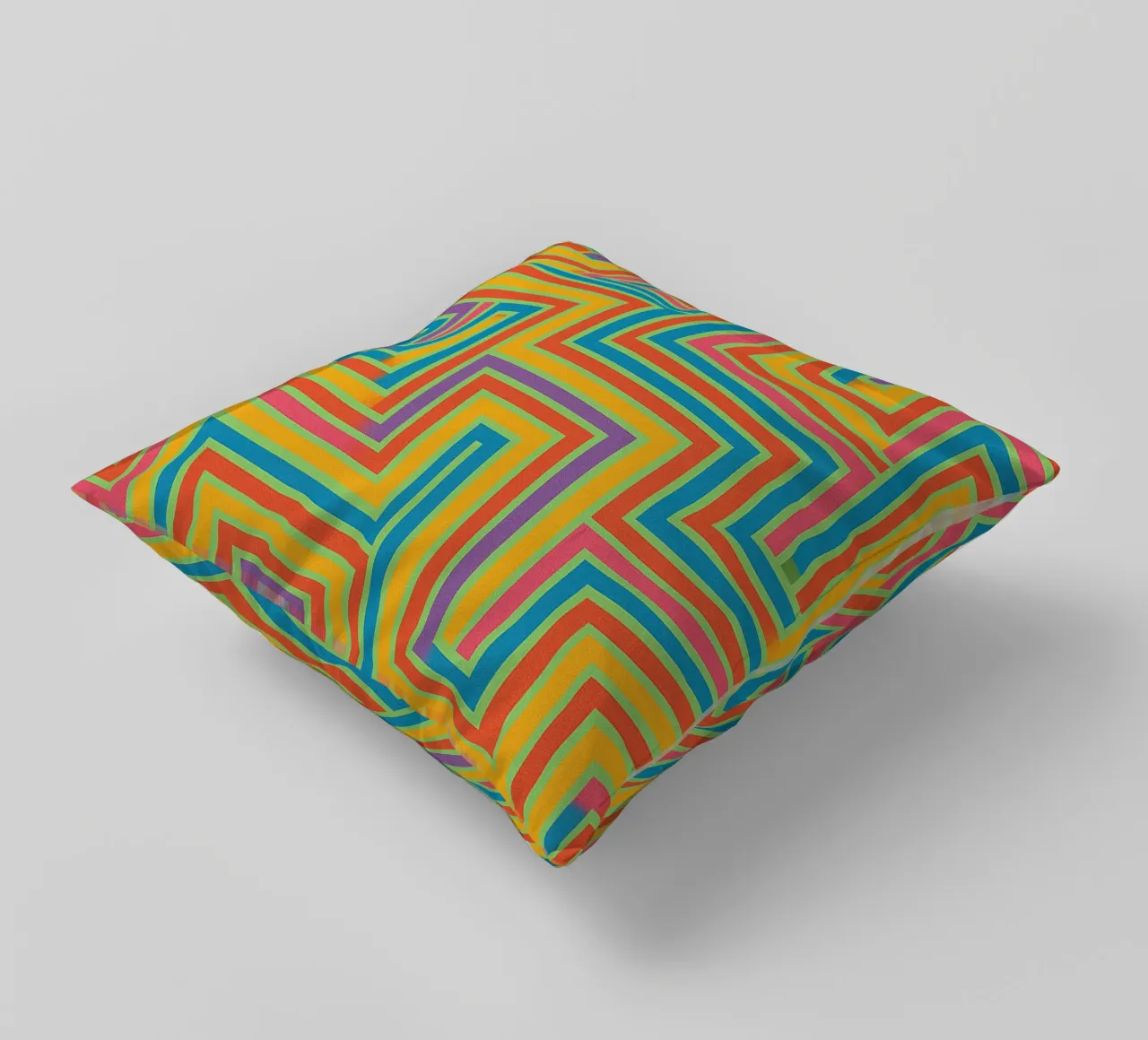 abstract lines vector decorative cushion by oneway