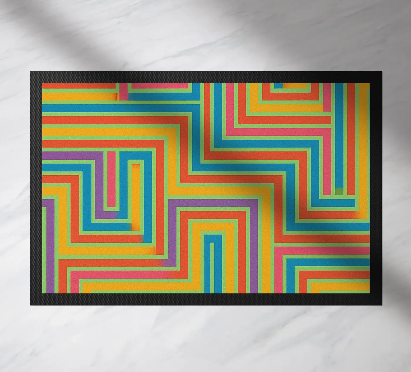 abstract lines vector deurmat van oneway