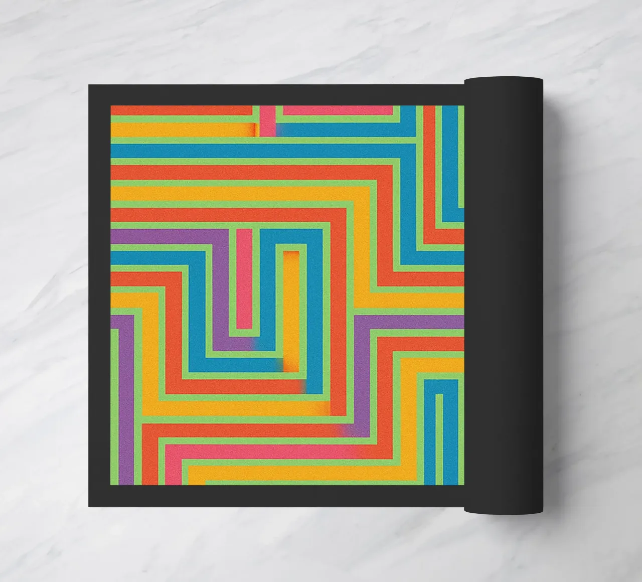 abstract lines vector doormat by oneway