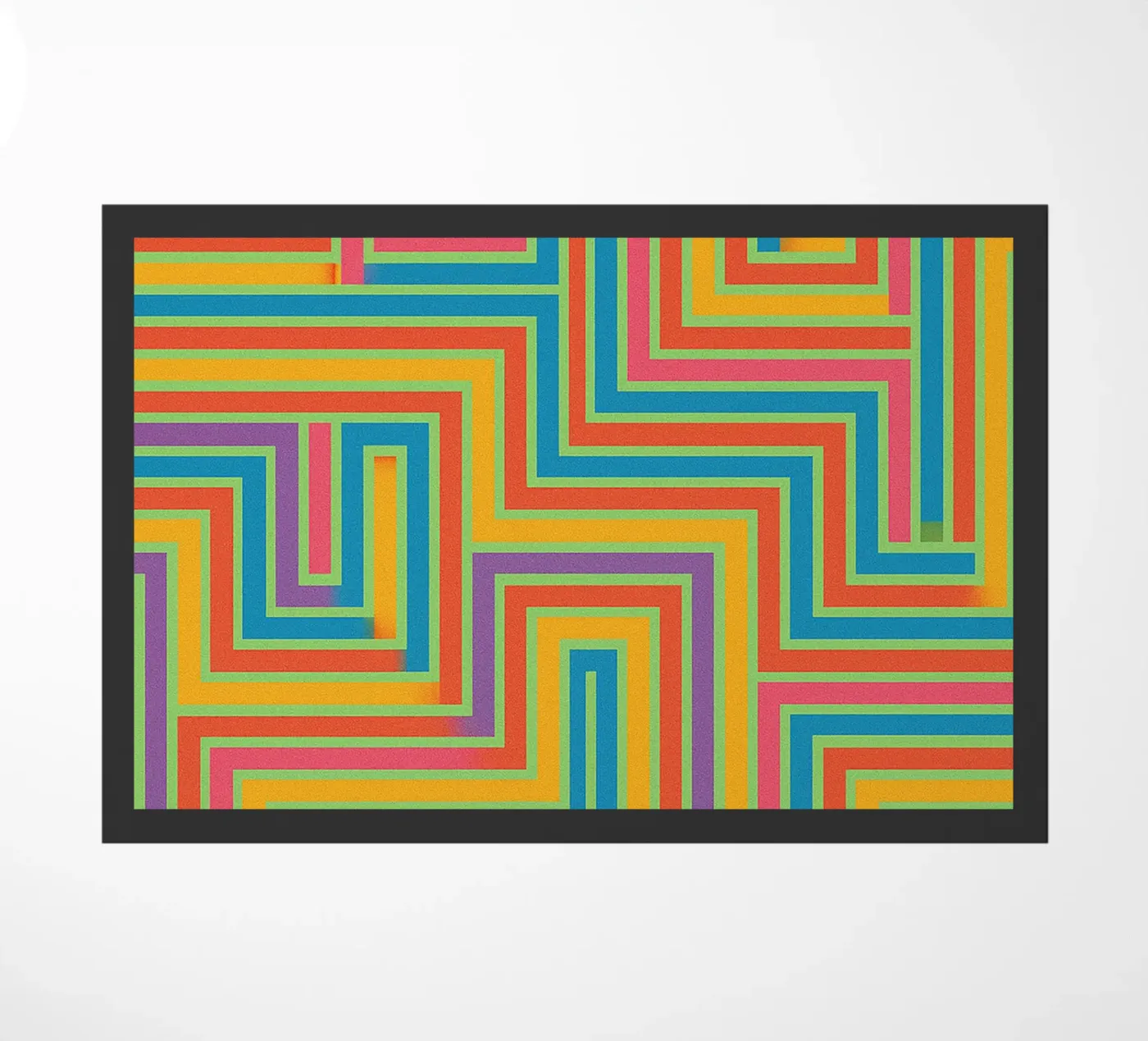 abstract lines vector deurmat van oneway
