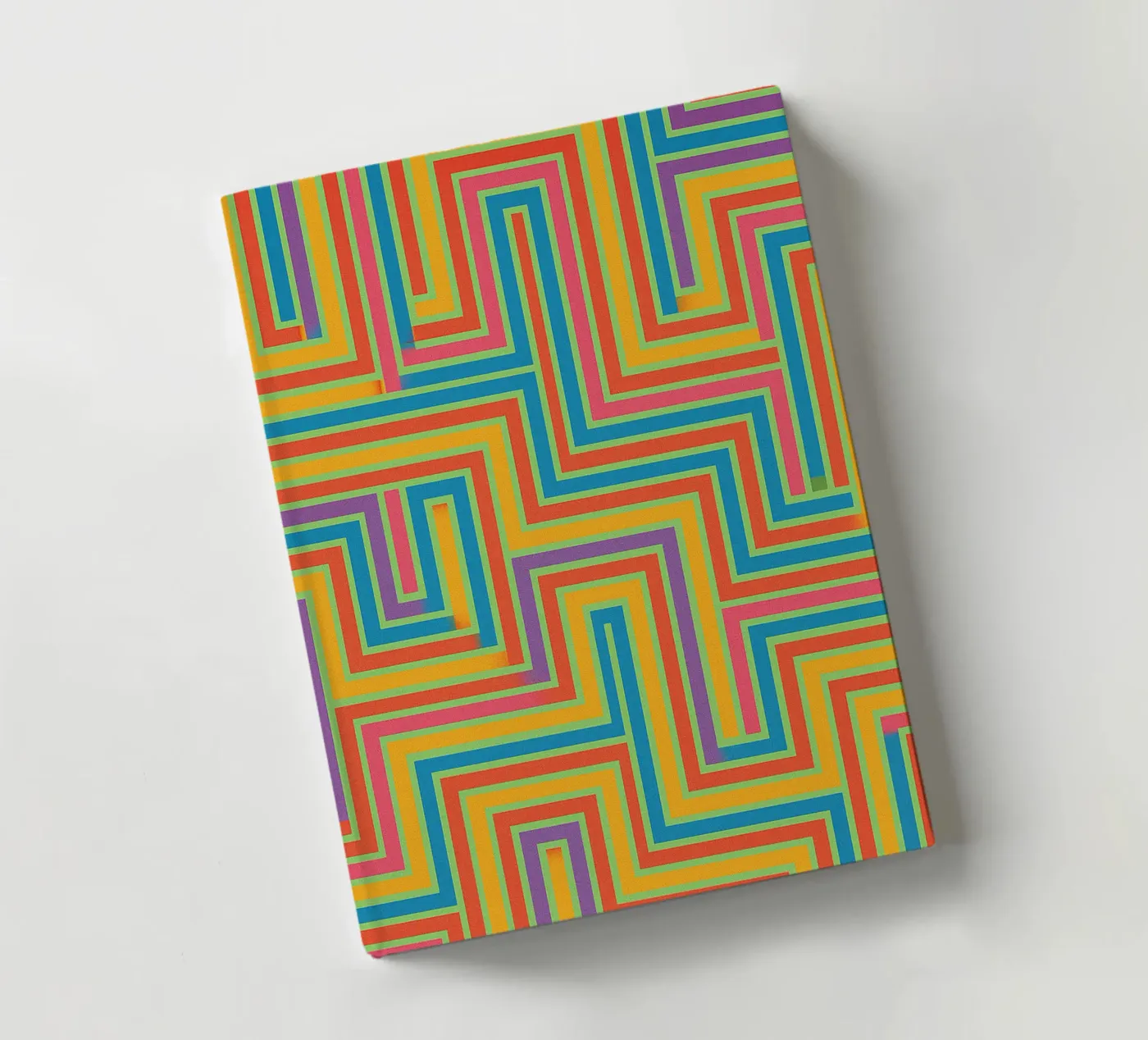 abstracte lijnen vector notitieboek van oneway