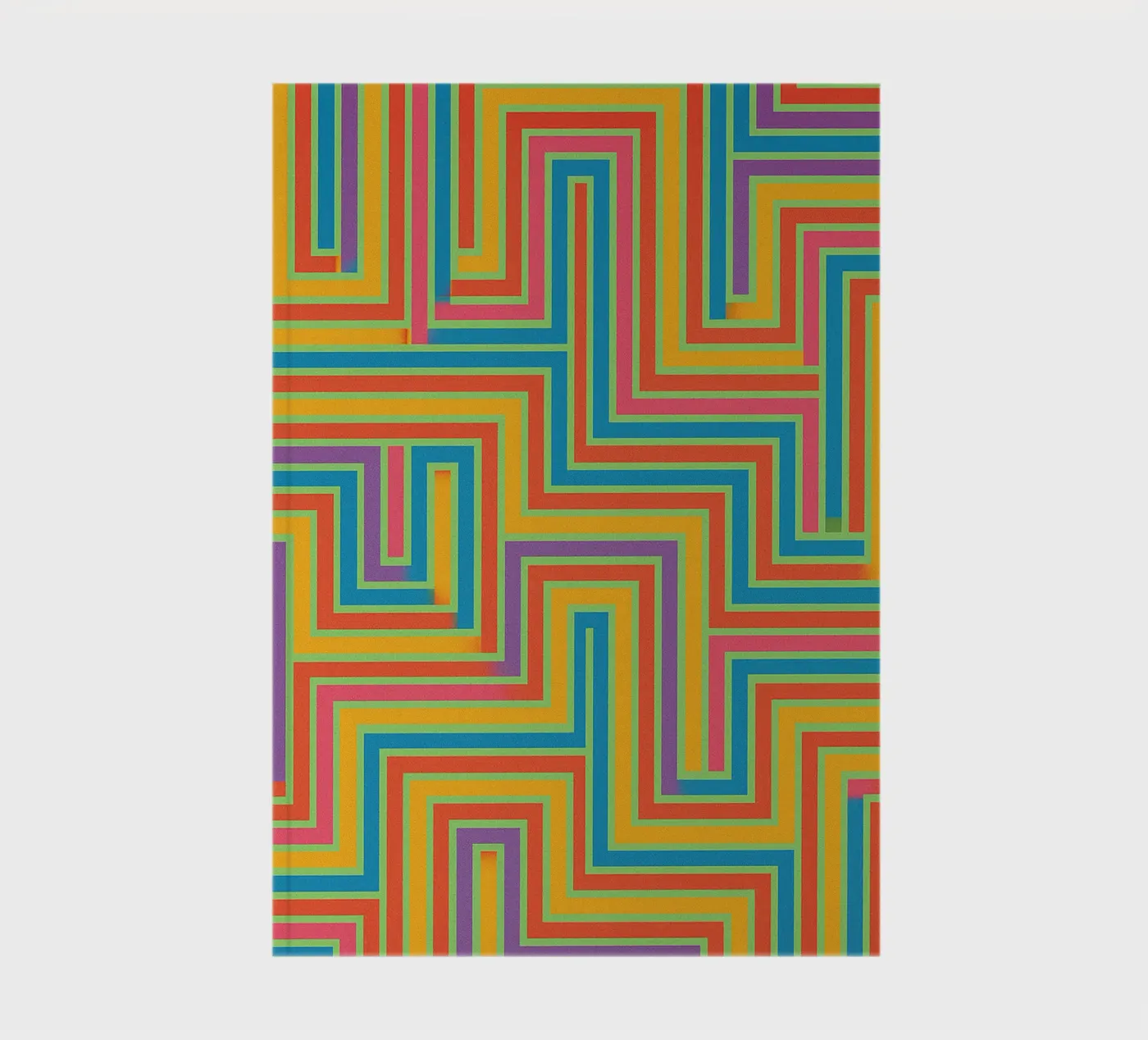 abstracte lijnen vector notitieboek van oneway
