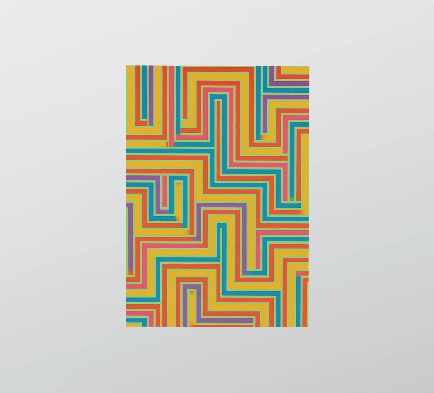 abstract lines vector sticker by oneway