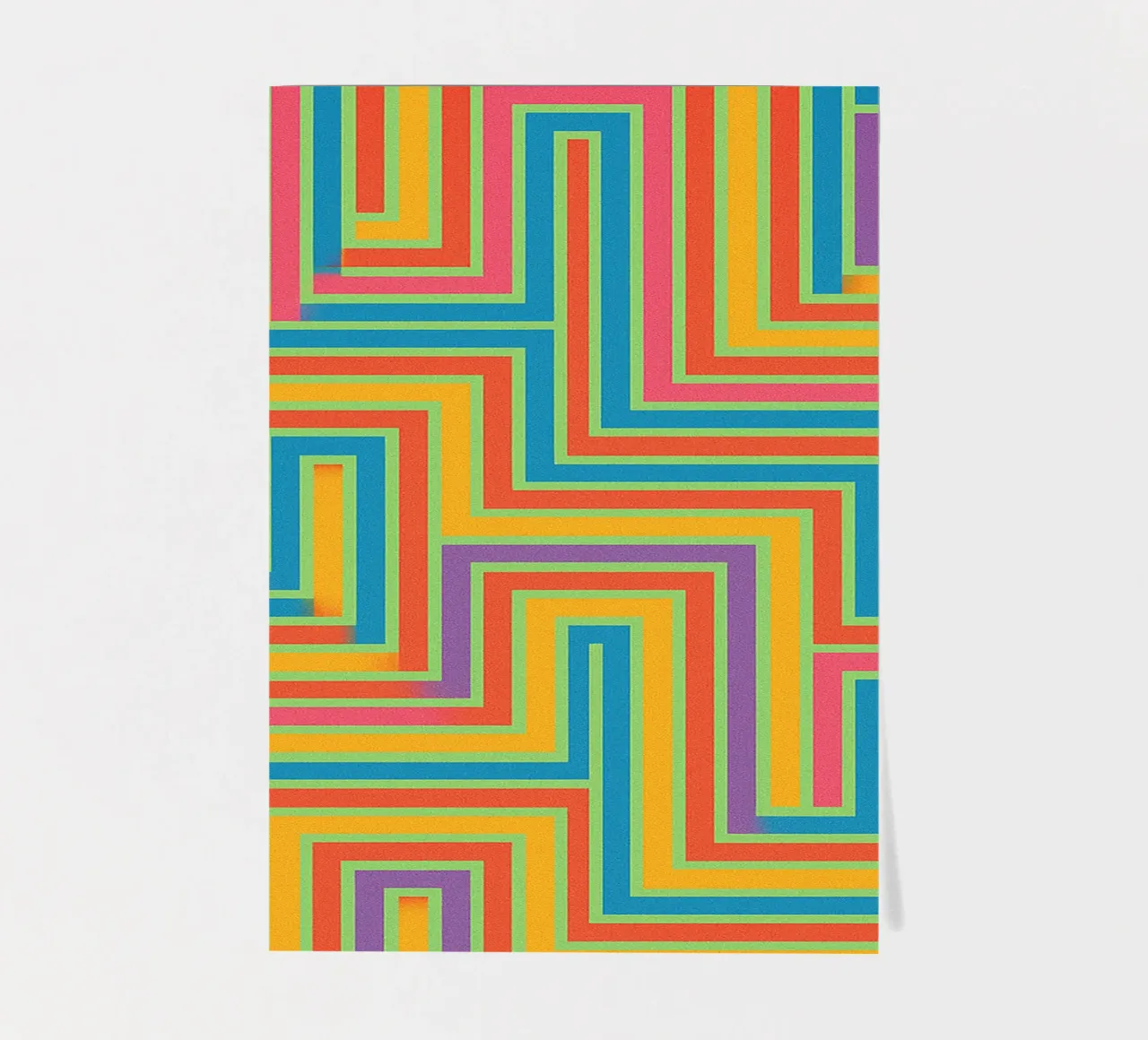 abstract lines vector sticker sheet by oneway