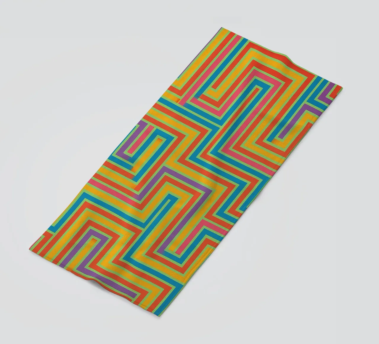abstract lines vector beach towel by oneway