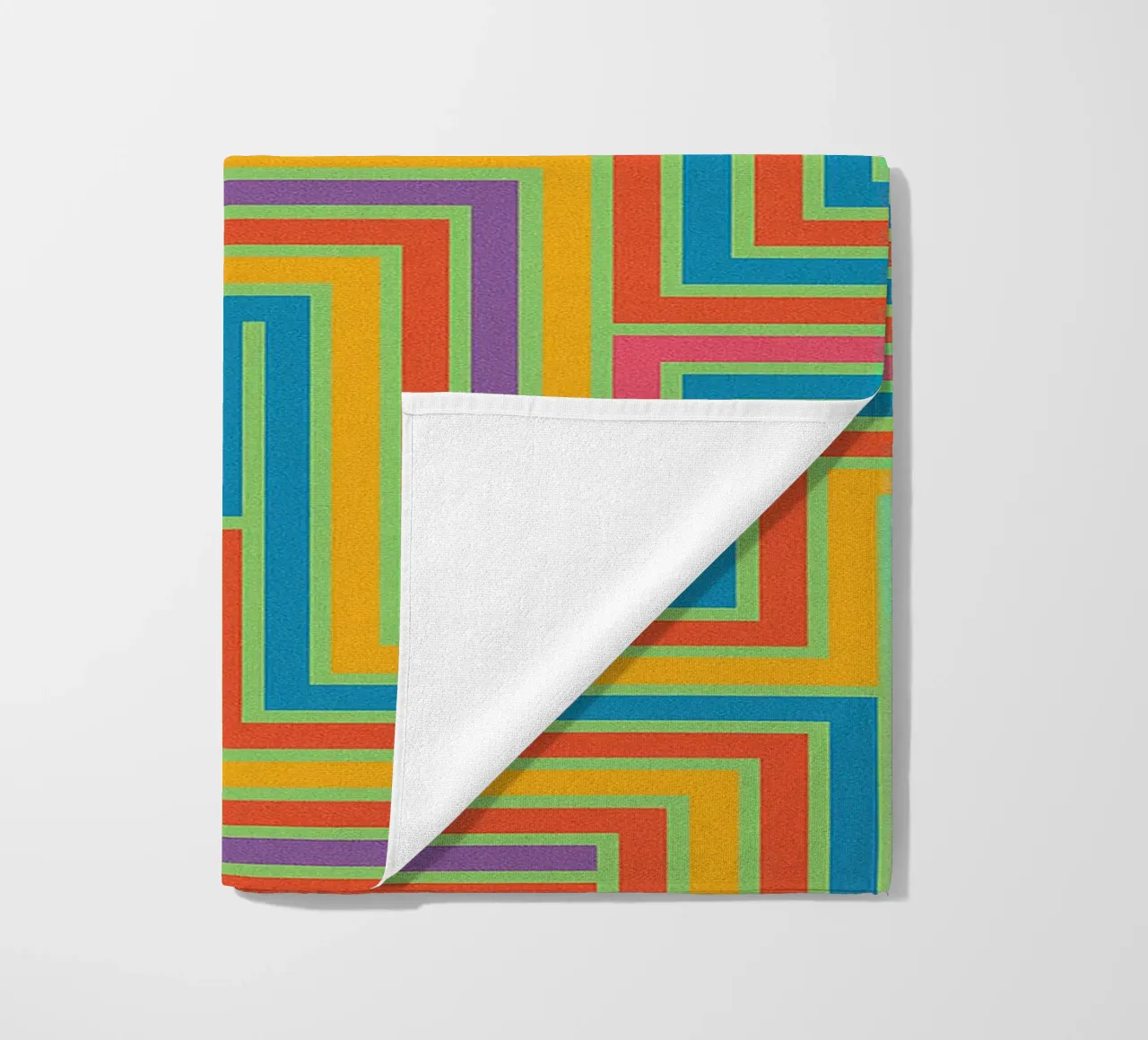 abstract lines vector beach towel by oneway
