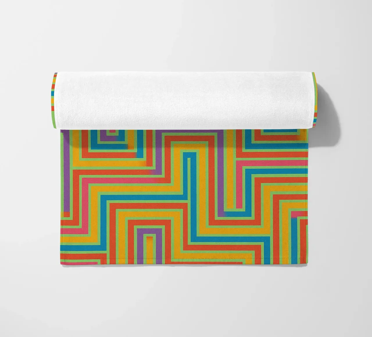 abstract lines vector beach towel by oneway
