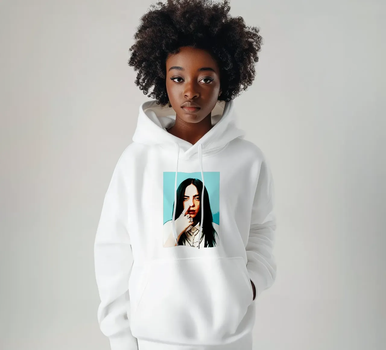 Billie Elish 4 Art felpa con cappuccio da music soul