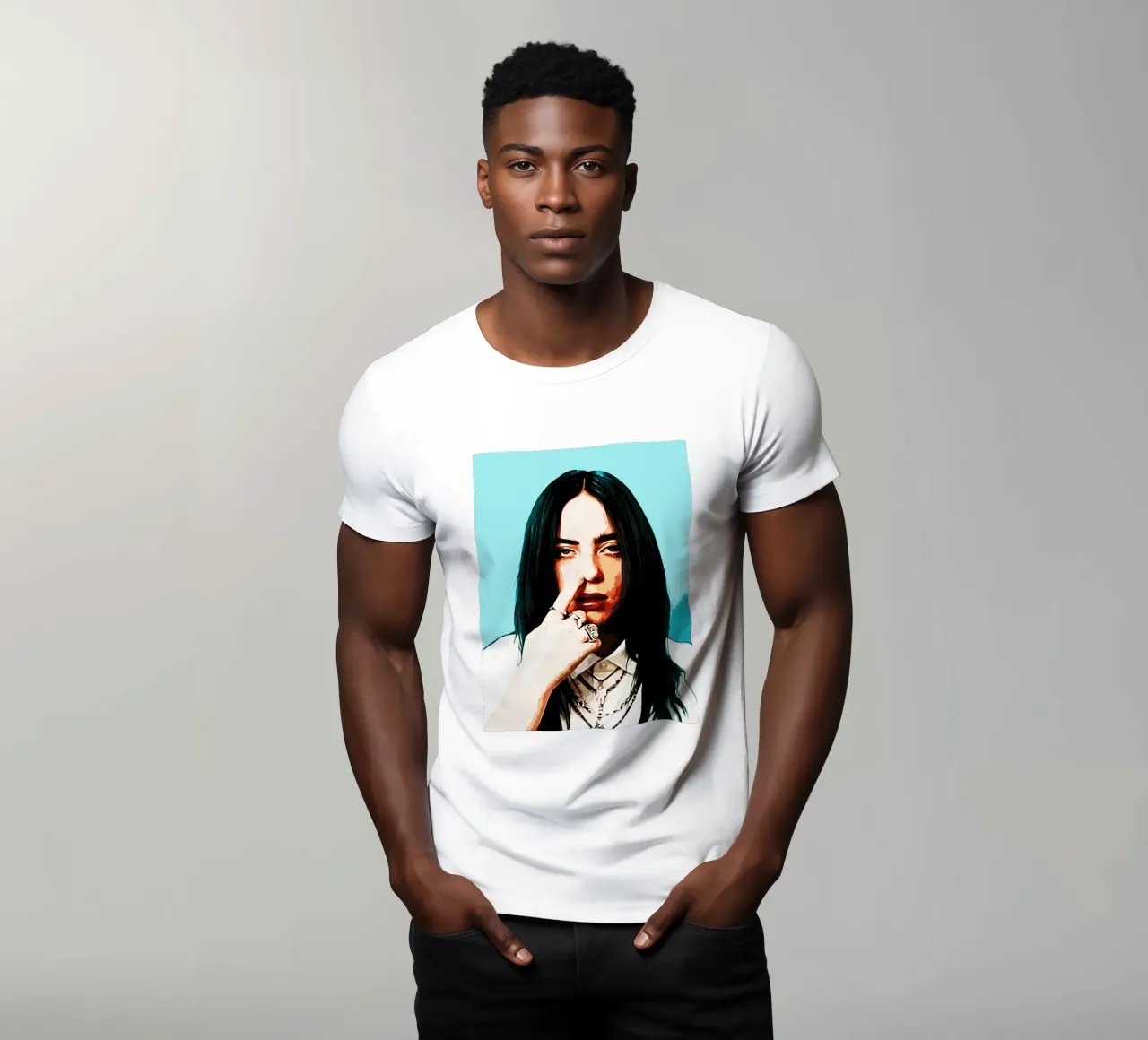 Billie Elish 4 Art t-shirt da music soul