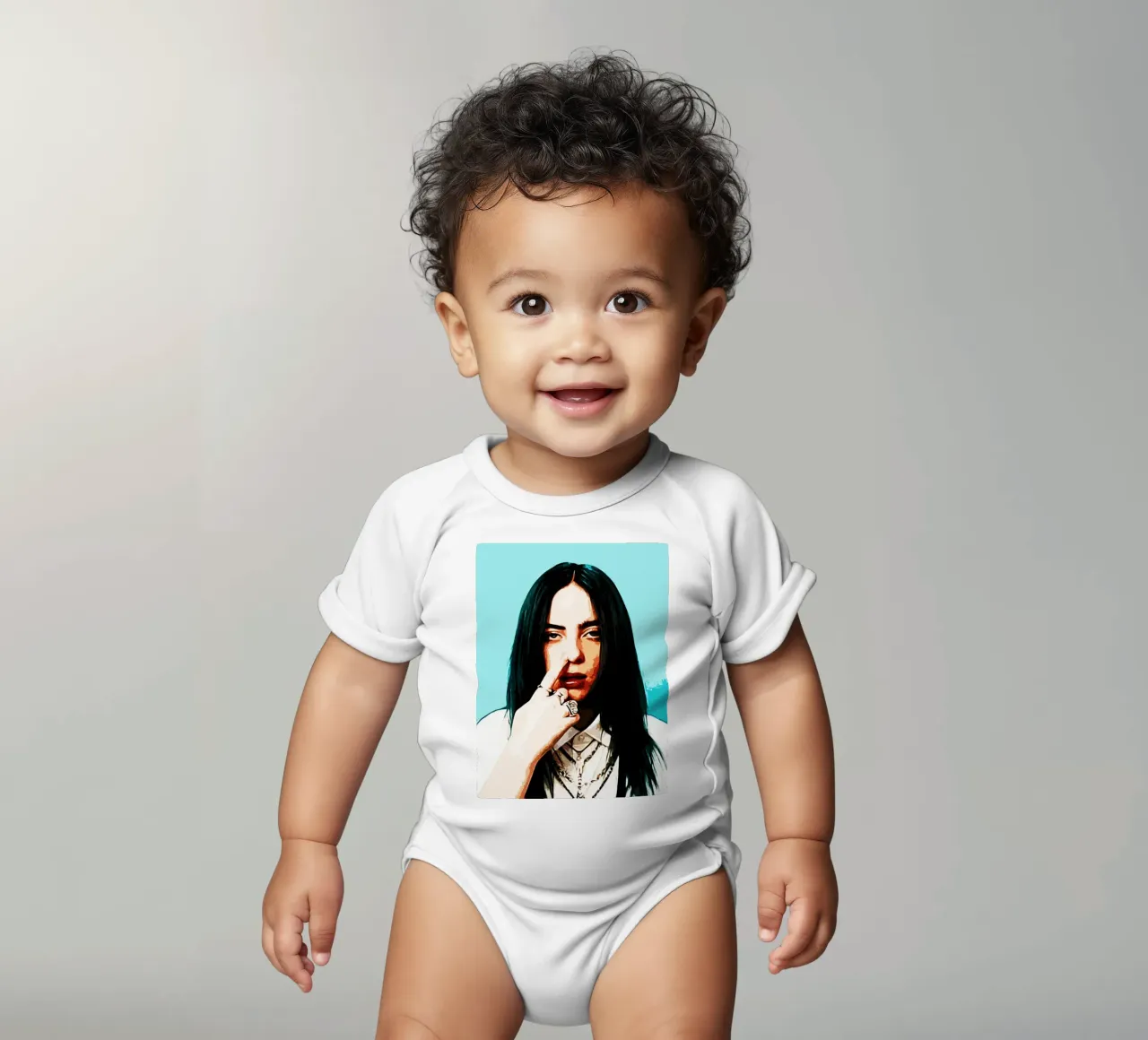 Billie Elish 4 Art body neonato maniche corte da music soul