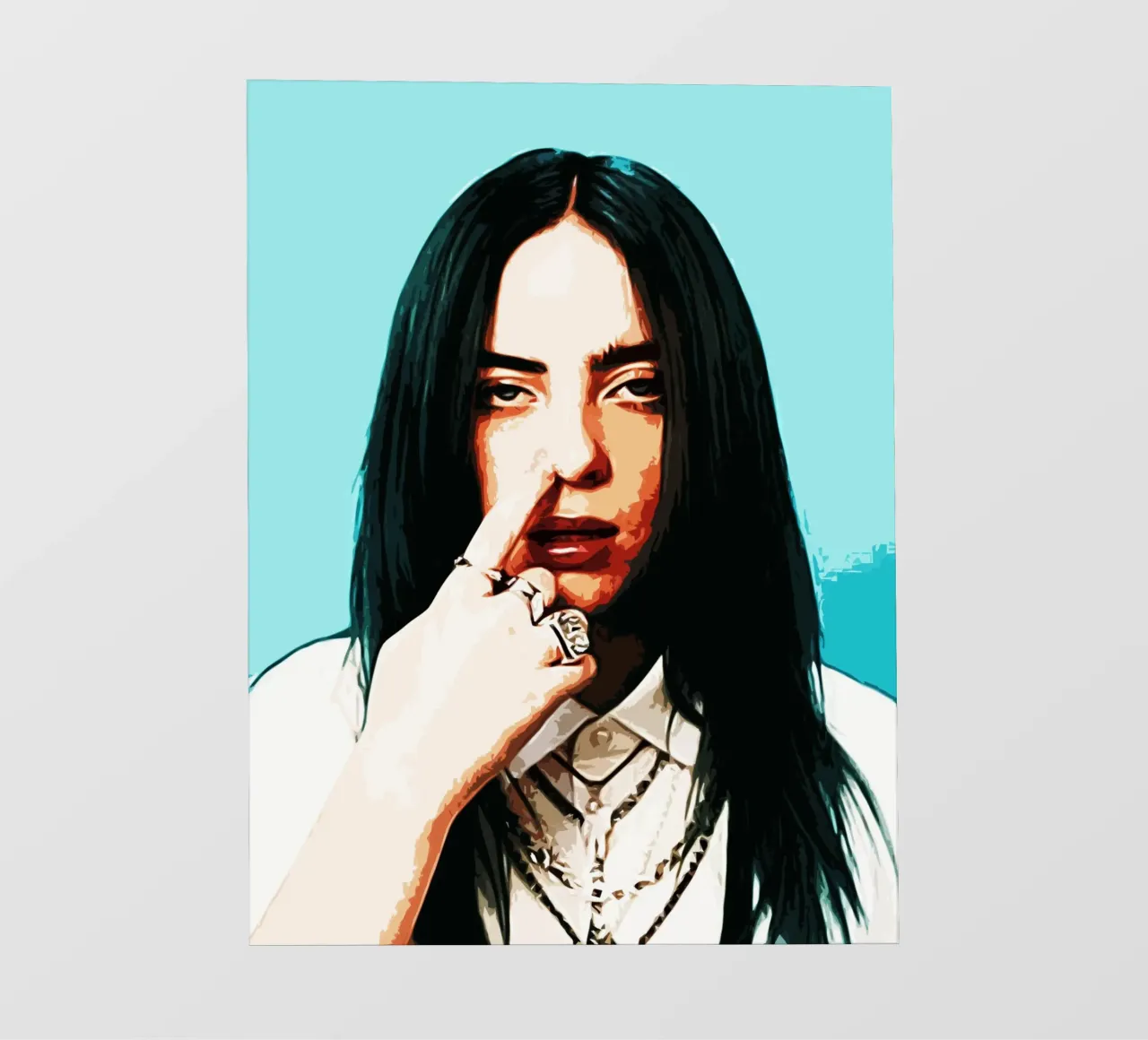 Billie Elish 4 Art photo wallpaper by music soul