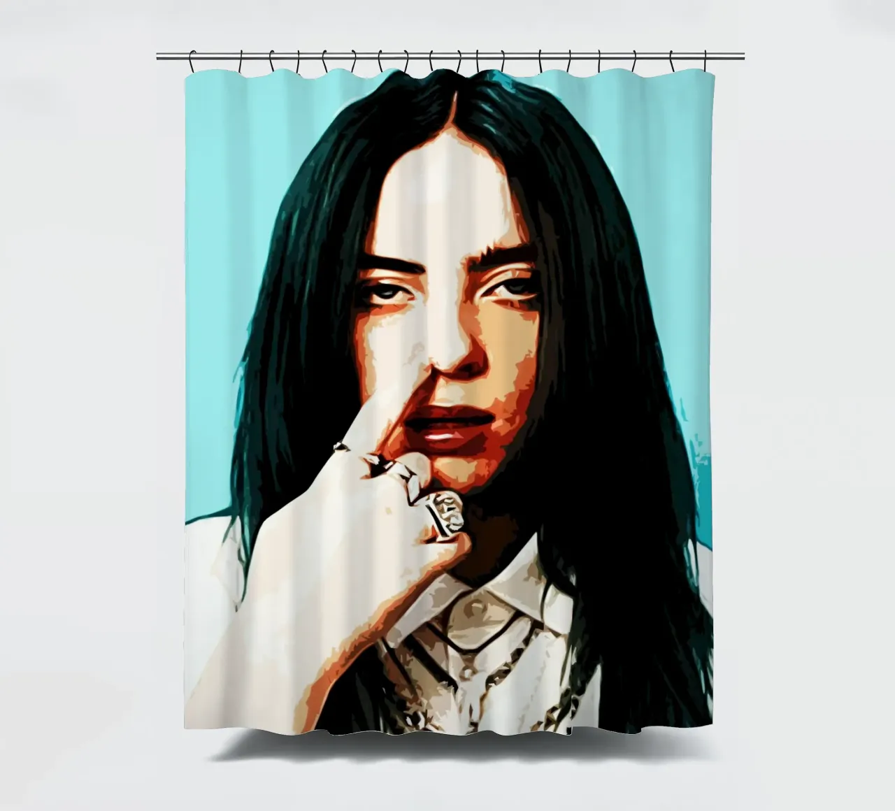 Billie Elish 4 Art tenda da doccia da music soul