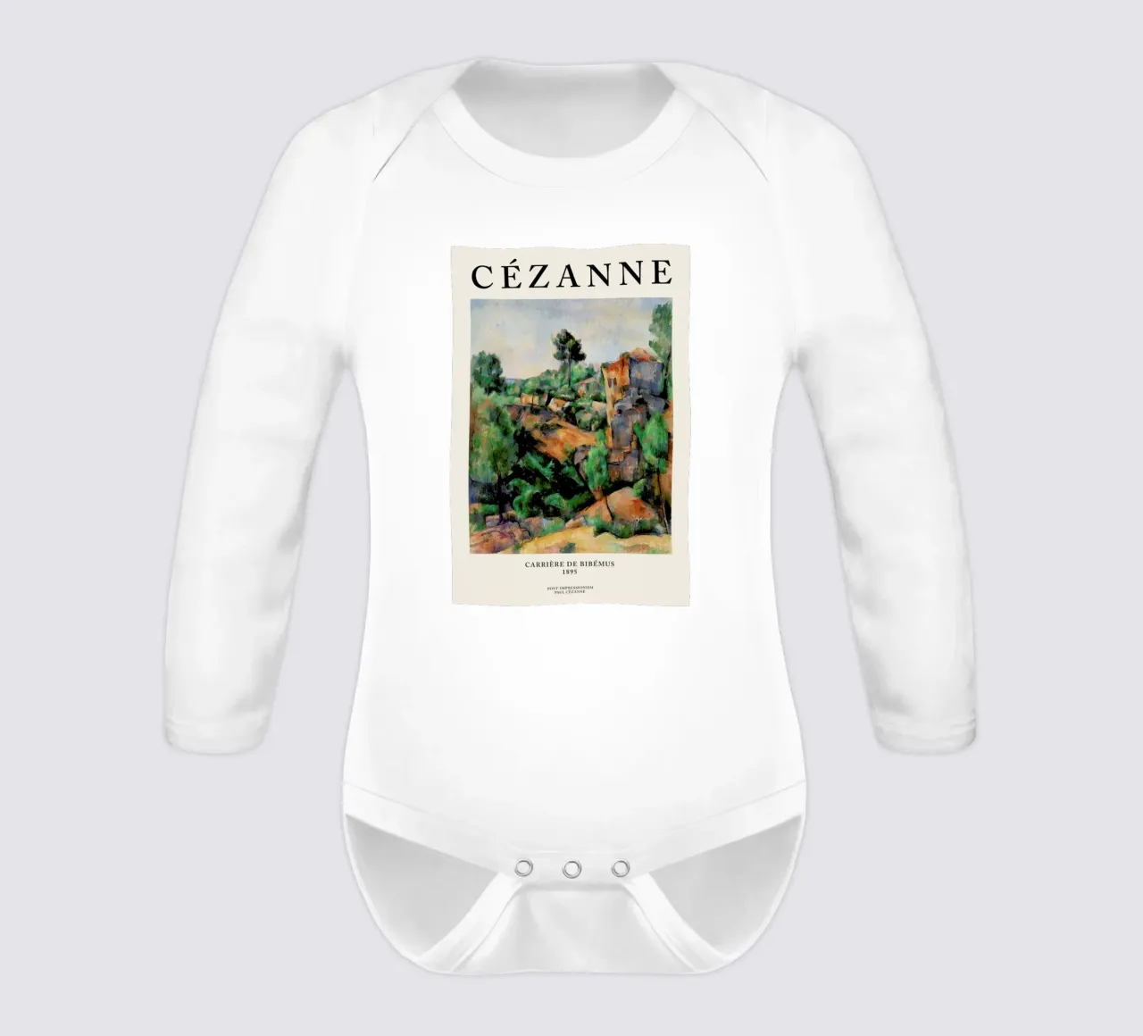 Cézanne - La Carrière de Bibémus long-sleeve baby romper by Vintage by JUNIQE