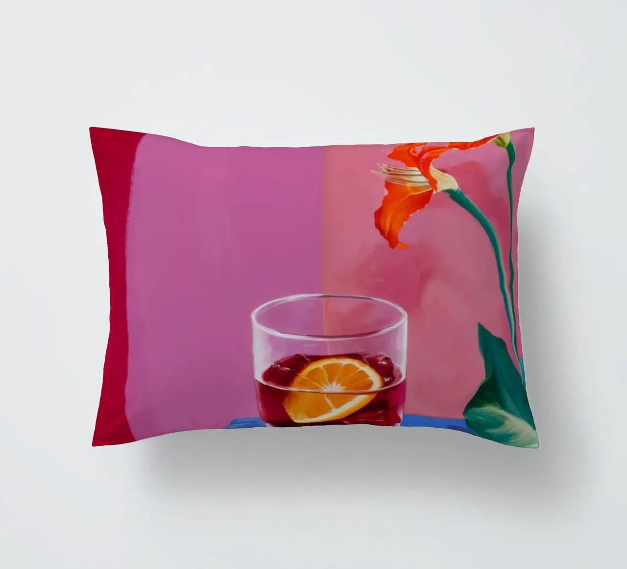 Sunset Negroni Bloom cuscino da Mossy Pigment