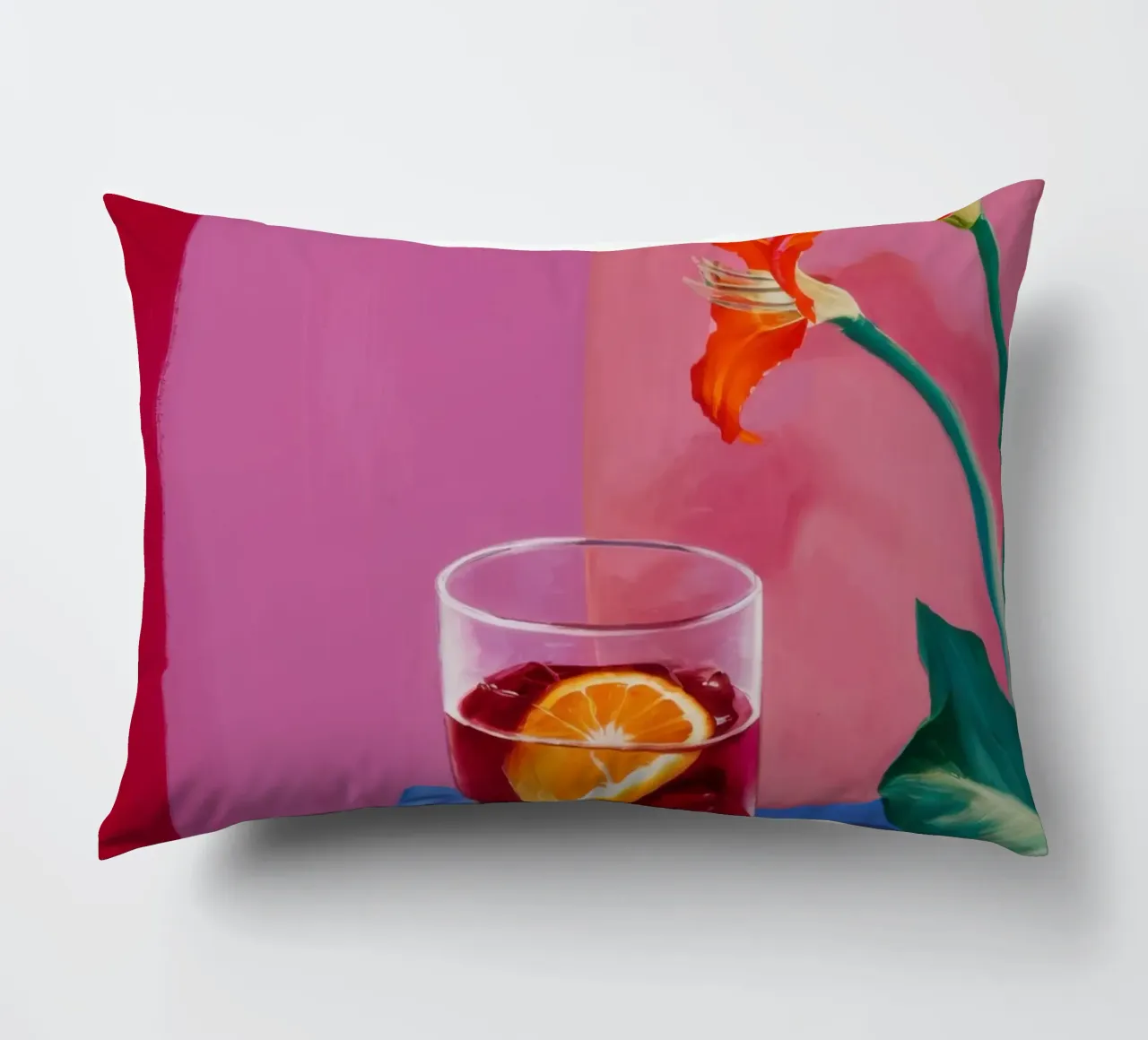 Sunset Negroni Bloom cuscino da Mossy Pigment