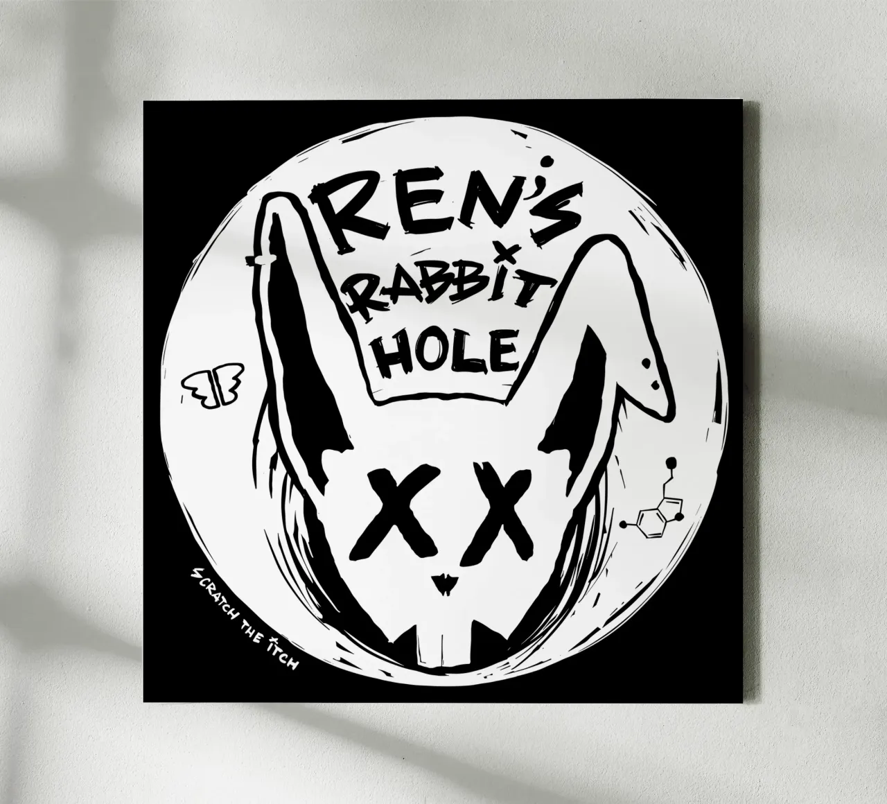 REN Hi Rabbit Hole V2 tela con Cornice a cassetta da ayanonegishi