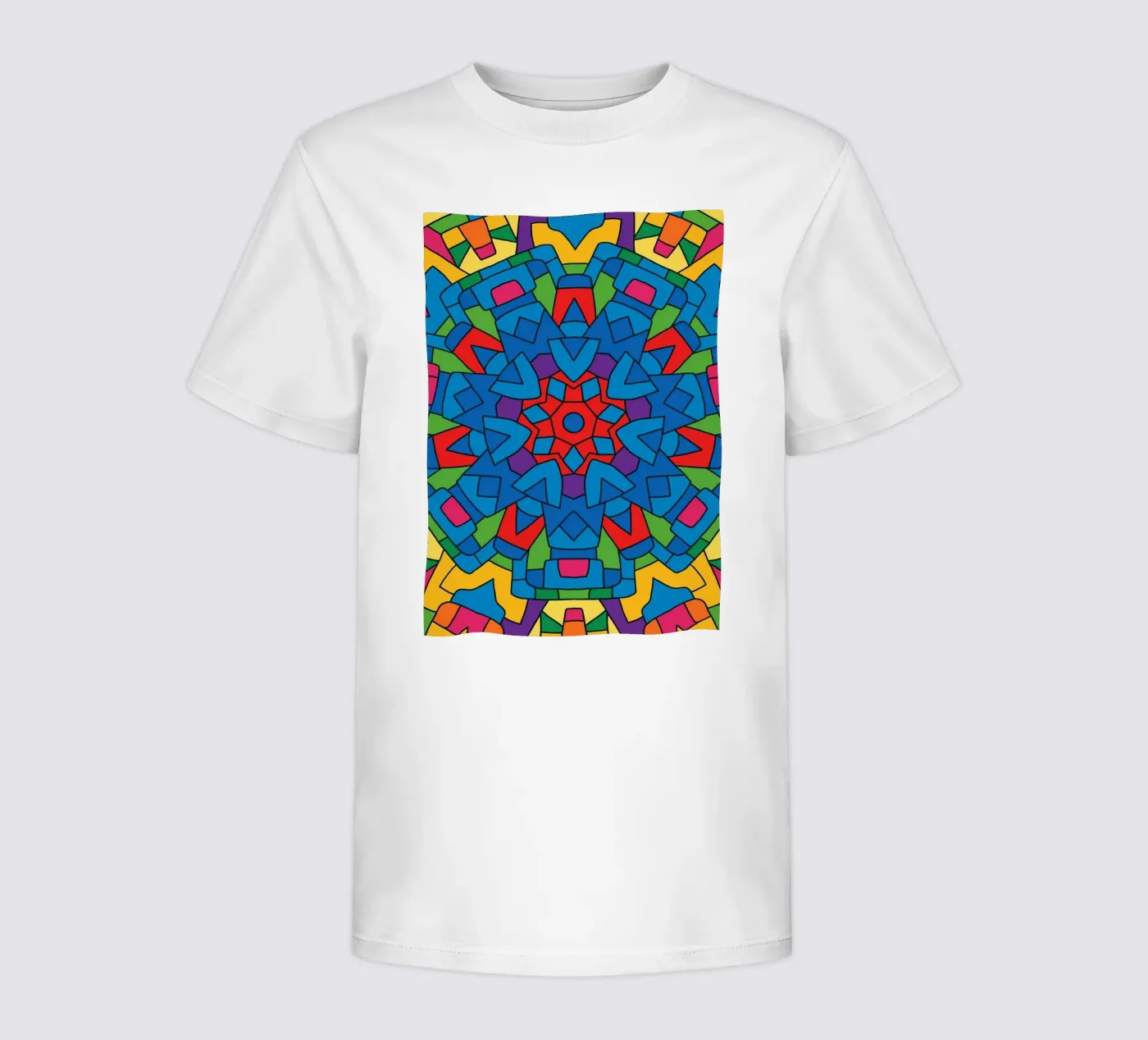 abstracte machine lijnvector kinder t-shirt van oneway