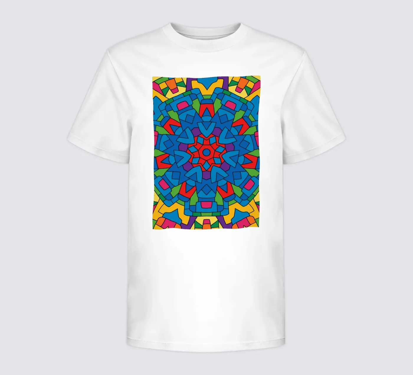abstract machine line vector t-shirt bambini da oneway