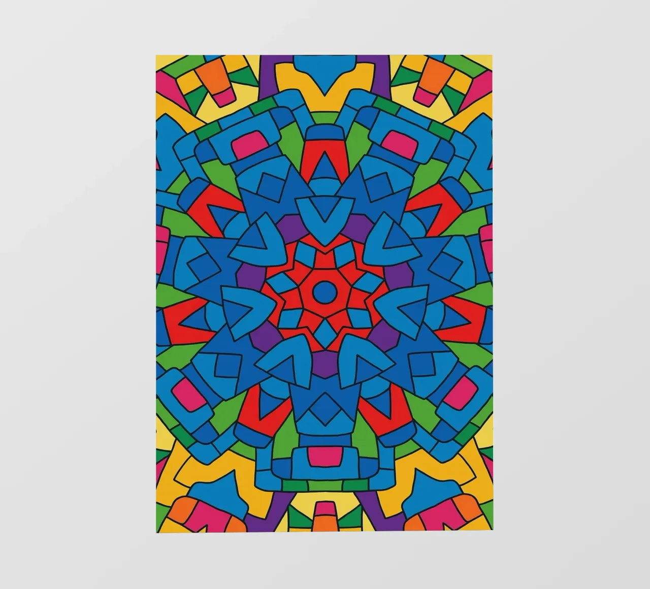 abstracte machine lijnvector fotobehang van oneway