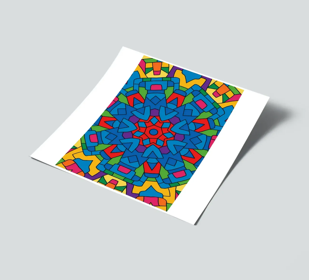 abstract machine line vector sticker sheet by oneway