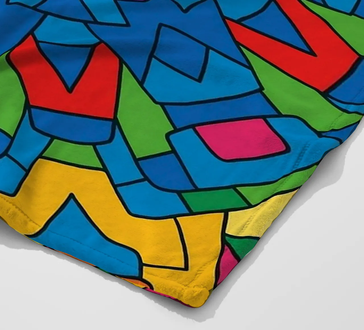 abstracte machine lijnvector fleecedeken van oneway