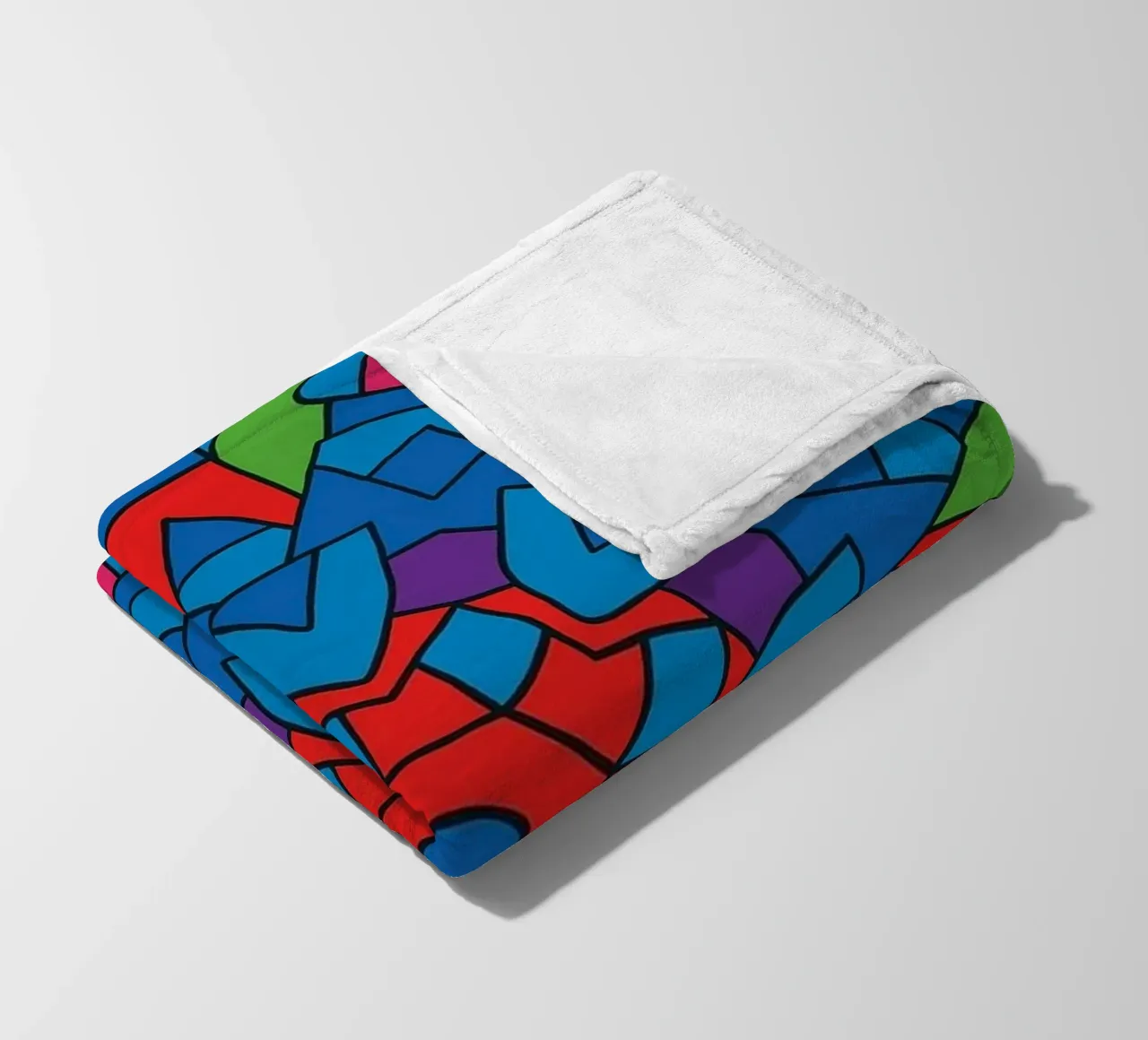 abstract machine line vector fleece blanket by oneway