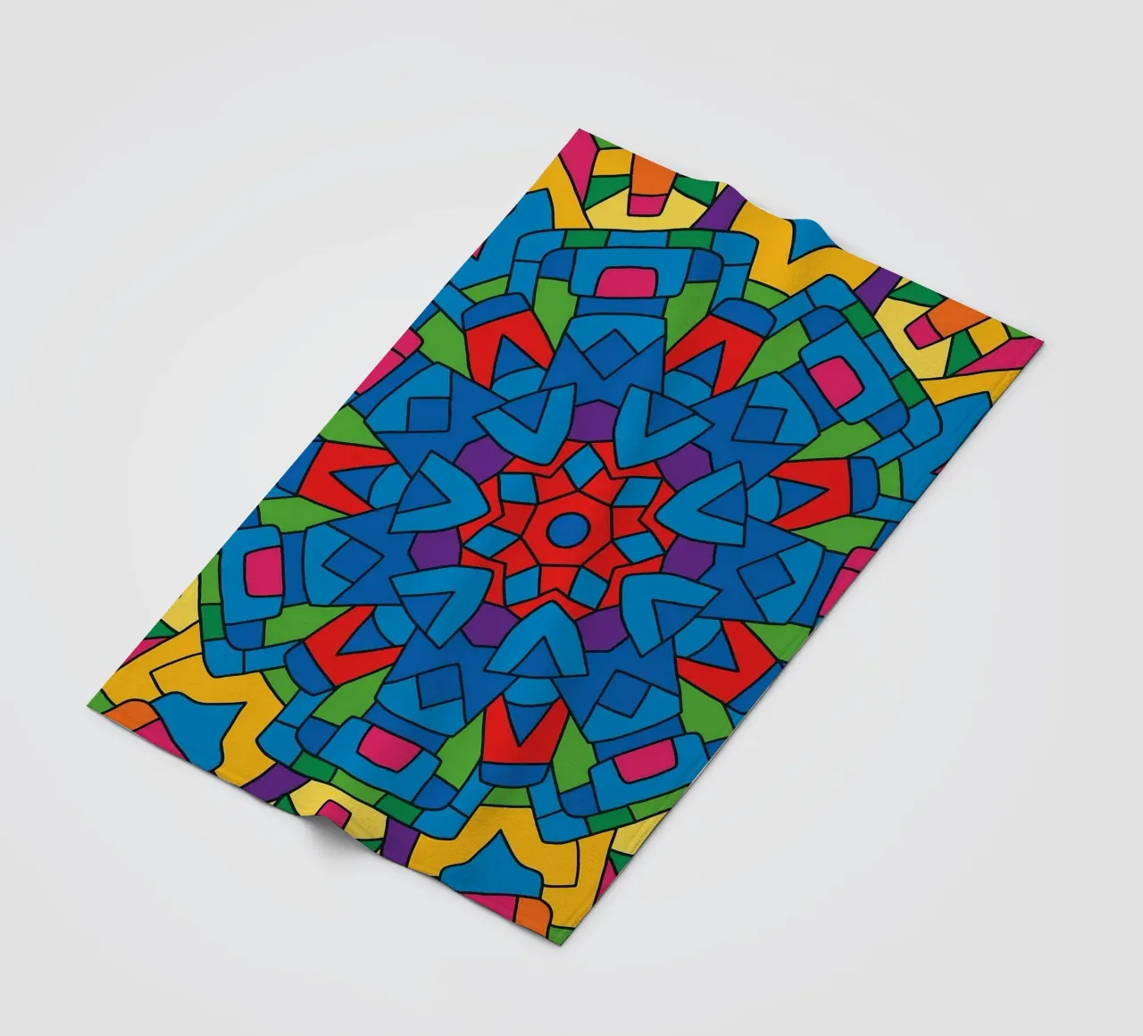 abstracte machine lijnvector fleecedeken van oneway