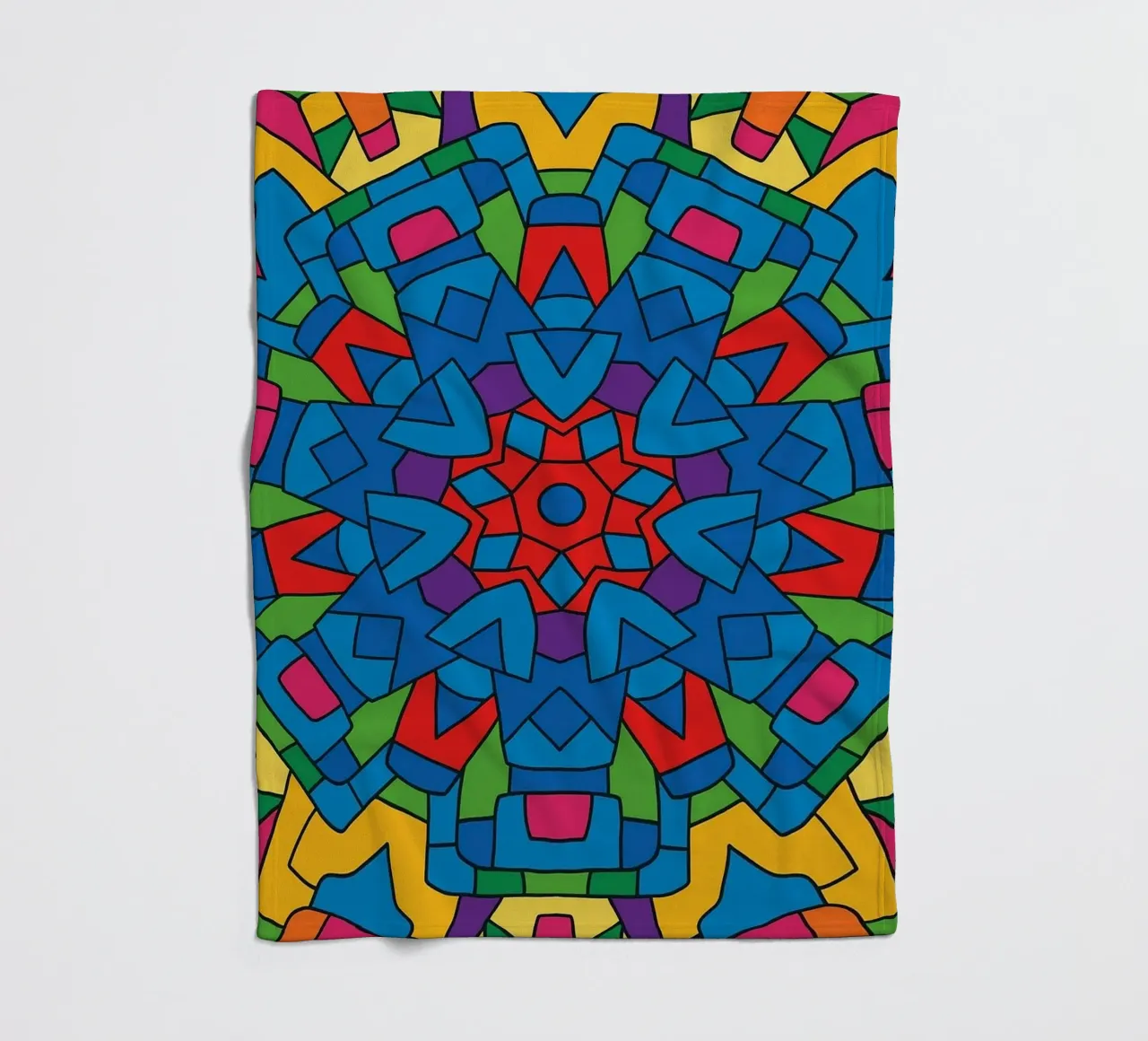 abstracte machine lijnvector fleecedeken van oneway