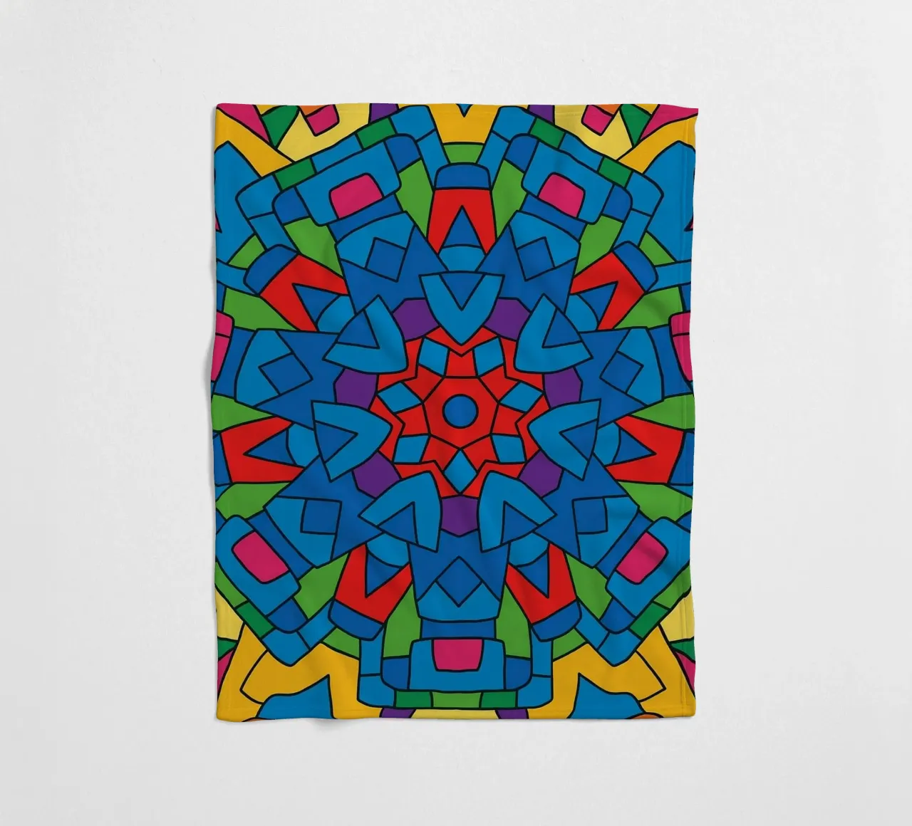 abstracte machine lijnvector fleecedeken van oneway