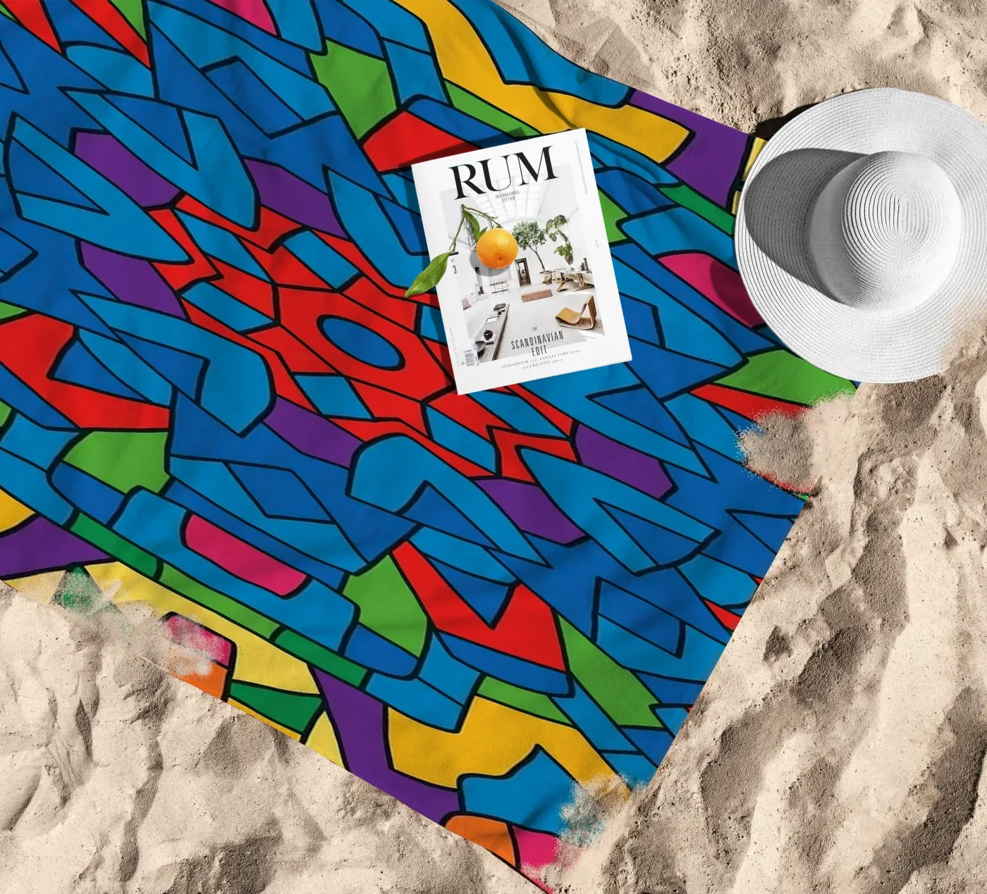 linea di macchina astratta vettoriale telo mare da oneway