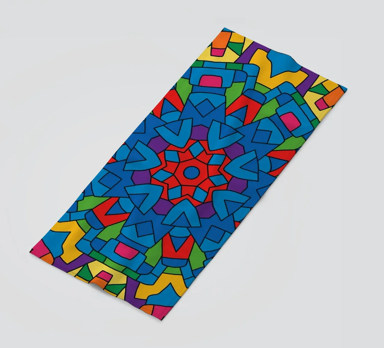 abstract machine line vector beach towel by oneway