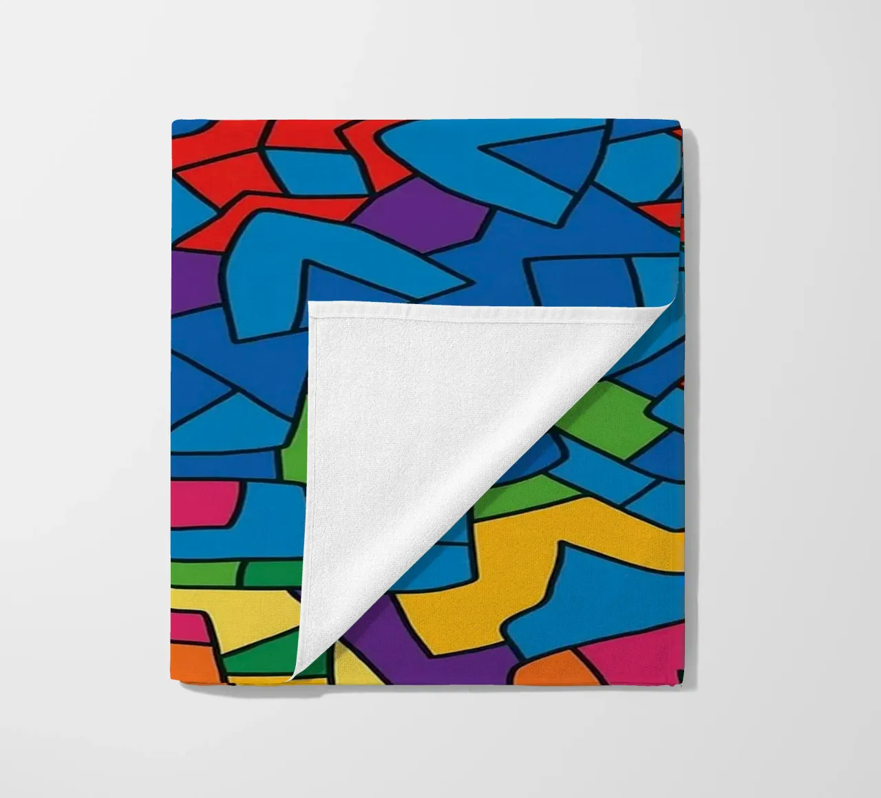 abstract machine line vector beach towel by oneway