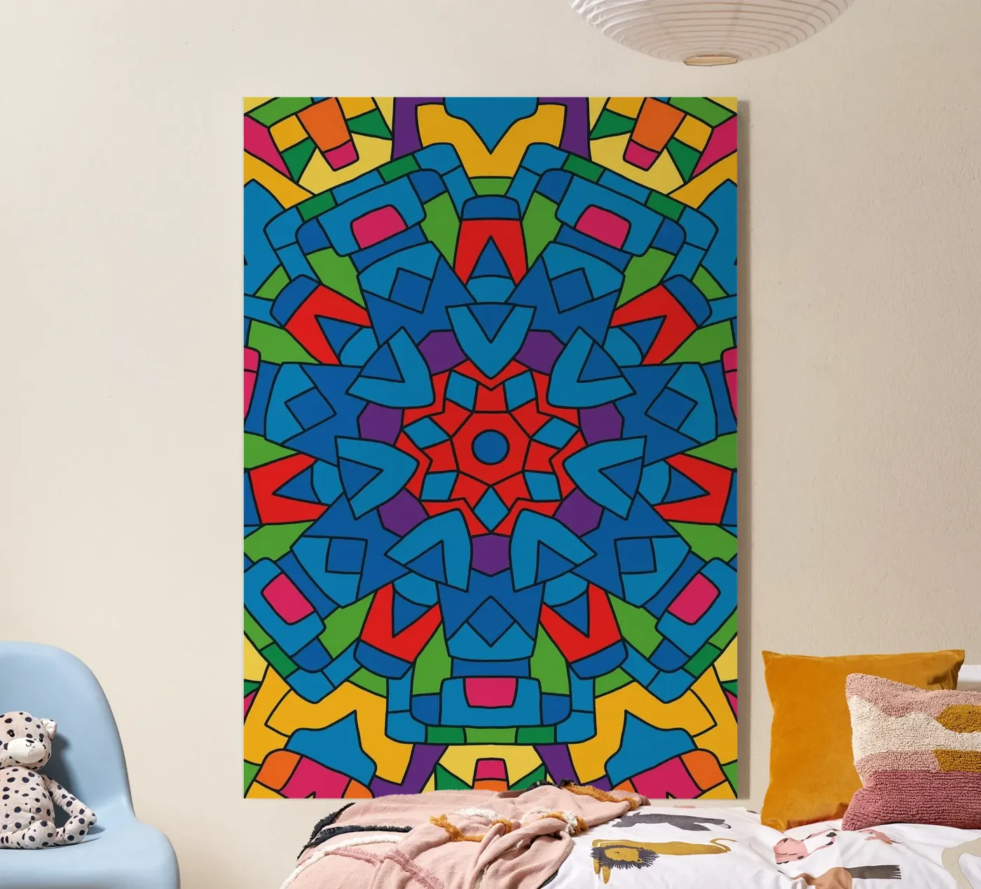 abstracte machine lijnvector acryl van oneway