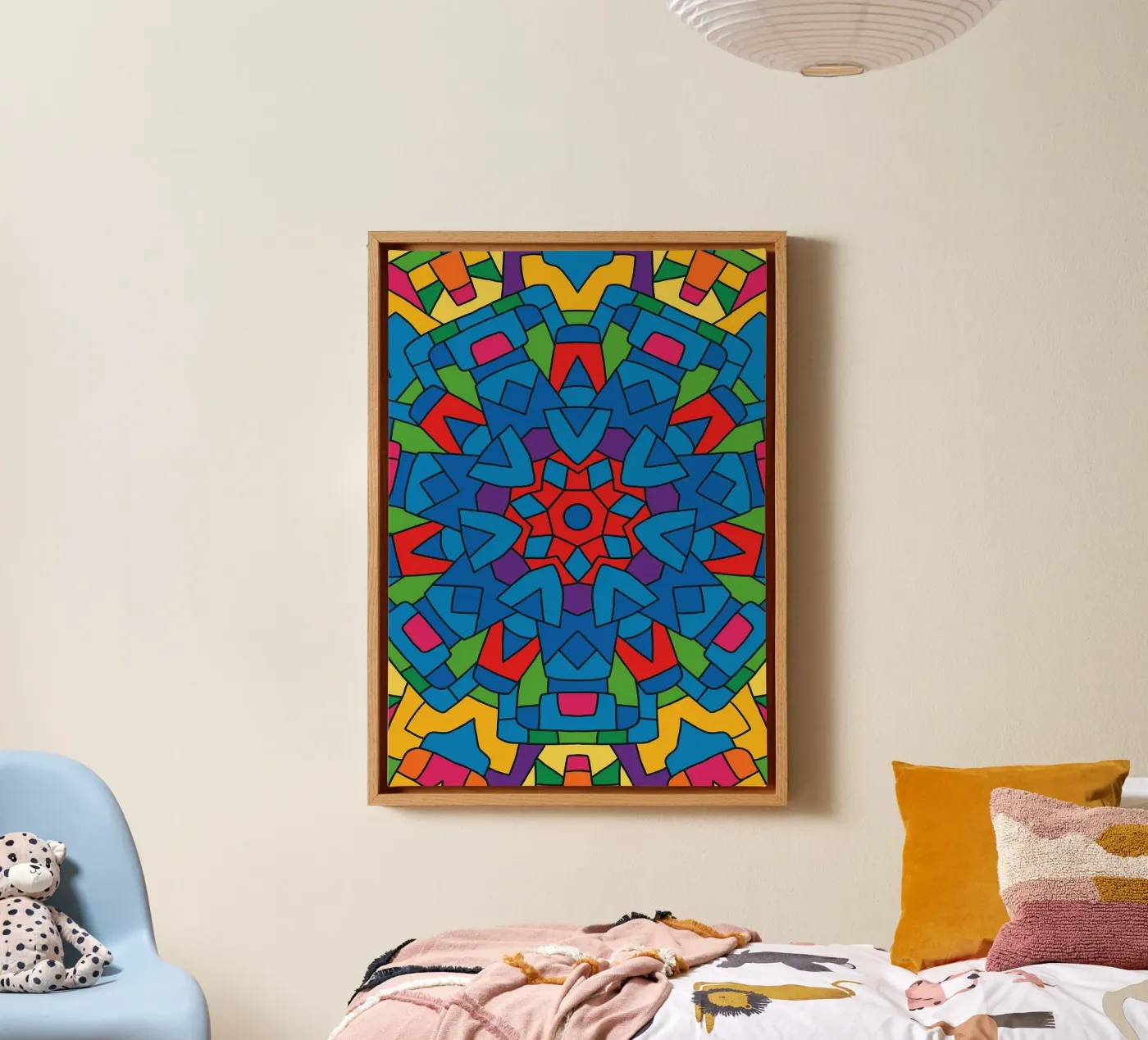 abstract machine line vector canvas by oneway