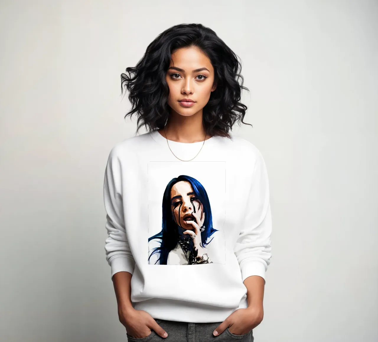 Billie Elish 7 Arte felpa da music soul