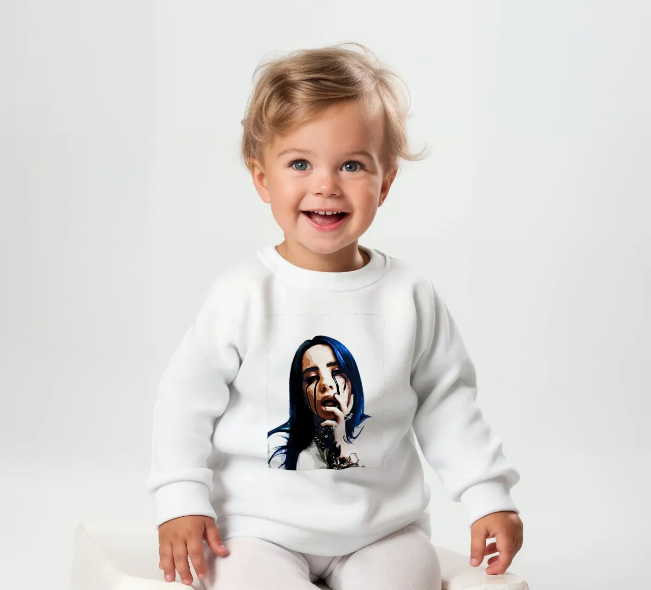 Billie Elish 7 Art baby sweatshirt by music soul