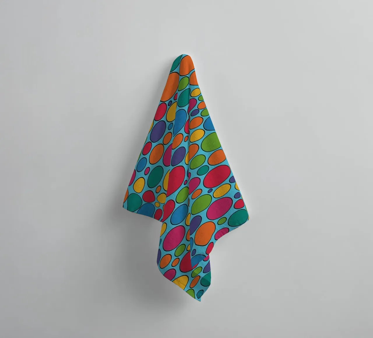 abstracte polcadot vector badhanddoek van oneway